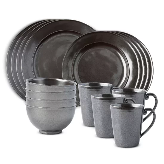Wholesale 𧨠Juliska Pewter Stoneware 16 Piece Dinnerware Set, Service For 4 π 3 Wholesale 𧨠Juliska Pewter Stoneware 16 Piece Dinnerware Set, Service For 4 π