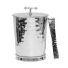 Best Sale 💯 Juliska Graham Lidded Ice Bucket With Tongs Silver Metal 🥰