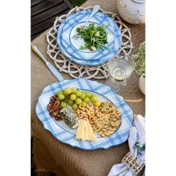 Brand new 😉 Juliska Tartan Chambray 15" Platter 😉 -Juliska Sales unnamed file 1233