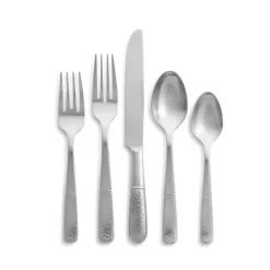 Flash Sale ❤️ Juliska Carine Bright Satin 5-Piece Place Setting Silver 😉