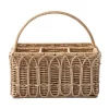 Outlet 🧨 Juliska Provence Rattan Silverware Napkin Caddy Rattan/whitewash Trim ✨ -Juliska Sales unnamed file 1270