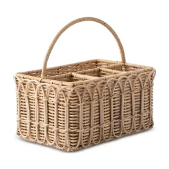 Outlet 🧨 Juliska Provence Rattan Silverware Napkin Caddy Rattan/whitewash Trim ✨ -Juliska Sales unnamed file 1274