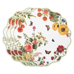 Outlet 🎁 Juliska Field Of Flowers Multi Placemats, Set Of 4 Chambray 🔥