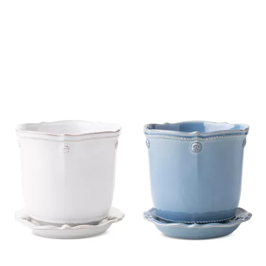 Budget ๐คฉ Juliska Berry & Thread Ceramic Planters Collection Chambray ๐ 3 Budget ๐คฉ Juliska Berry & Thread Ceramic Planters Collection Chambray ๐