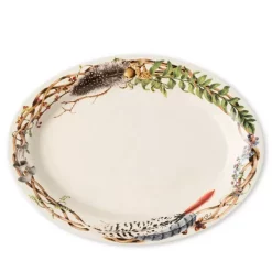 Promo 👍 Juliska Forest Walk 17" Oval Platter Café Au Lait 🔔