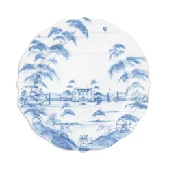 Promo 😀 Juliska Country Estate Delft Blue Charger Plate Main House 👏