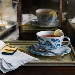 Hot Sale ⌛ Juliska Country Estate Delft Blue Saucer Garden Follies ❤️ -Juliska Sales unnamed file 1477