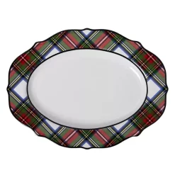 Buy π Juliska Stewart Tartan 15" Serving Platter Red Tartan π