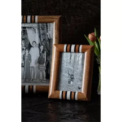 Brand new 🛒 Juliska Stonewood Stripe Frame, 4" X 6" Natural Multi 🥰 -Juliska Sales unnamed file 1558