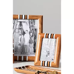 Brand new 🛒 Juliska Stonewood Stripe Frame, 4" X 6" Natural Multi 🥰 -Juliska Sales unnamed file 1560