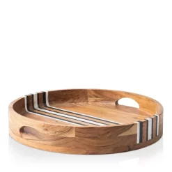 Brand new 💯 Juliska Stonewood Stripe Tray Natural Mu 🔔