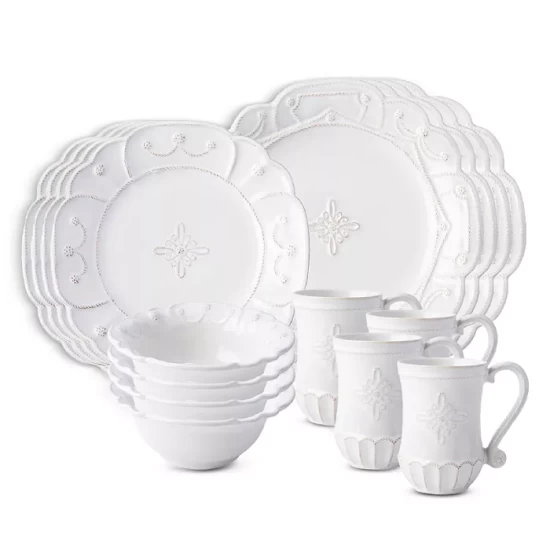 Cheapest ✨ Juliska Jardins Du Monde Whitewash 16 Piece Dinnerware Set, Service For 4 ✨ 3 Cheapest ✨ Juliska Jardins Du Monde Whitewash 16 Piece Dinnerware Set, Service For 4 ✨
