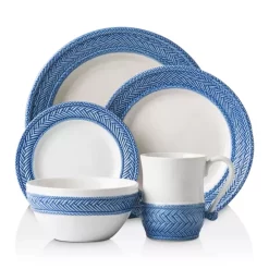 Brand new 🎉 Juliska Le Panier White/Delft 5pc Setting Delft Blue 👍
