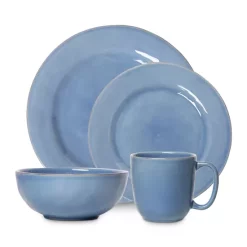Budget 😍 Juliska Puro Chambray 16 Piece Dinnerware Set, Service For Four 🛒