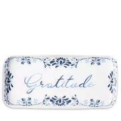 Best deal 🤩 Juliska Iberian Journey Indigo Gratitude Tray Indigo Blu 🌟