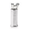 Hot Sale 🎉 Juliska Graham Cocktail 8 Picks & Holder Silver Met 💯