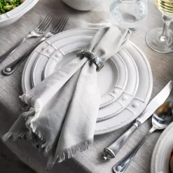 Budget 😀 Juliska Berry & Thread French Panel Dinnerware Collection White 🥰