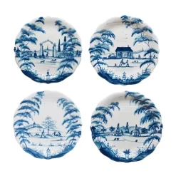 Budget ⌛ Juliska Country Estate Delft Blue Party Plates Set/4 🤩