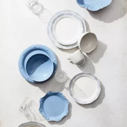 Outlet ⭐ Juliska Sitio Stripe Indigo Dinner Plate 🔔 -Juliska Sales unnamed file 316