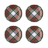Best deal 🌟 Juliska Stewart Tartan Cocktail Plates, Assorted Set Of 4 Red Tartan 🔥 -Juliska Sales unnamed file 56