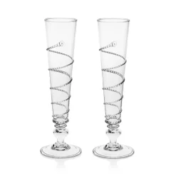 Budget ๐ Juliska Amalia Boxed Flutes, Set Of 2 Clear โจ