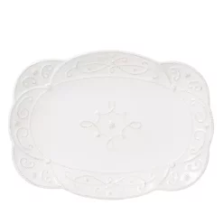 Best Pirce 🔥 Juliska Jardins Du Monde 15" Platter Whitewash 🎉