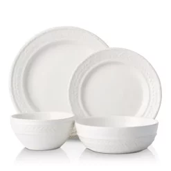 Best Pirce ✔️ Juliska Le Panier Whitewash 4-Piece Place Setting White Wash 🎁