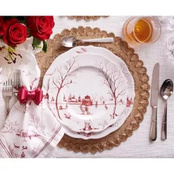Wholesale 😍 Juliska Country Estate Ruby Dinnerware Gold 🔔
