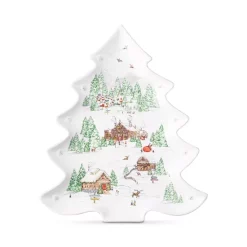 Best Sale 👍 Juliska Berry & Thread North Pole Tree Platter White 🛒