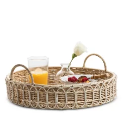 Flash Sale 🧨 Juliska Provence Rattan Circle Tray Rattan/whitewash Trim ✨ -Juliska Sales unnamed file 863