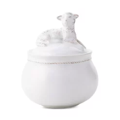 Best Sale ❤️ Juliska Henri Lamb Lidded Jar Whitewash 😉