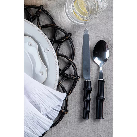 Top 10 ๐ Juliska Bamboo Black 5-Piece Flatware Place Setting โจ 4 Top 10 ๐ Juliska Bamboo Black 5-Piece Flatware Place Setting โจ - Image 2