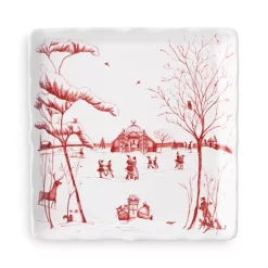 Best reviews of 🥰 Juliska Country Estate Winter Frolic "Mr. & Mrs. Claus" Ruby Sweets Tray 😀