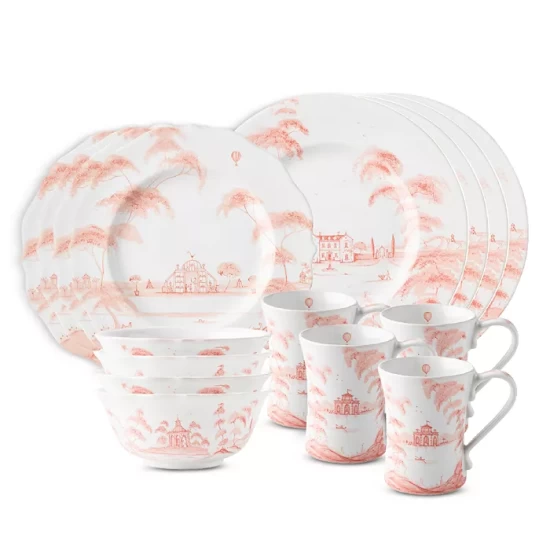 New ๐ Juliska Country Estate 16 Piece Dinnerware Set, Service For 4 Petal Pink ๐ 4 New ๐ Juliska Country Estate 16 Piece Dinnerware Set, Service For 4 Petal Pink ๐ - Image 2